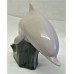 POOLE POTTERY DOLPHIN – SMALL 16.5cm DOLPHIN FIGURE – Unusual Grey & Dolphin Blue Colourway